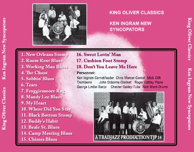 Ken Ingram's New Syncopators CD